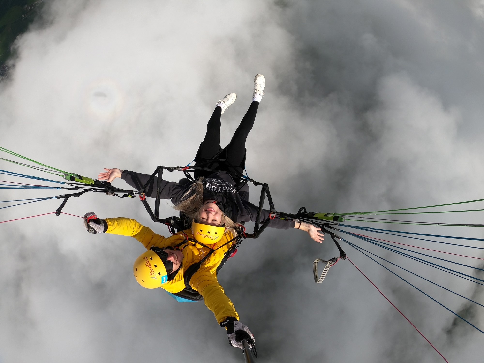 Tandembild Domi über den Wolken 2